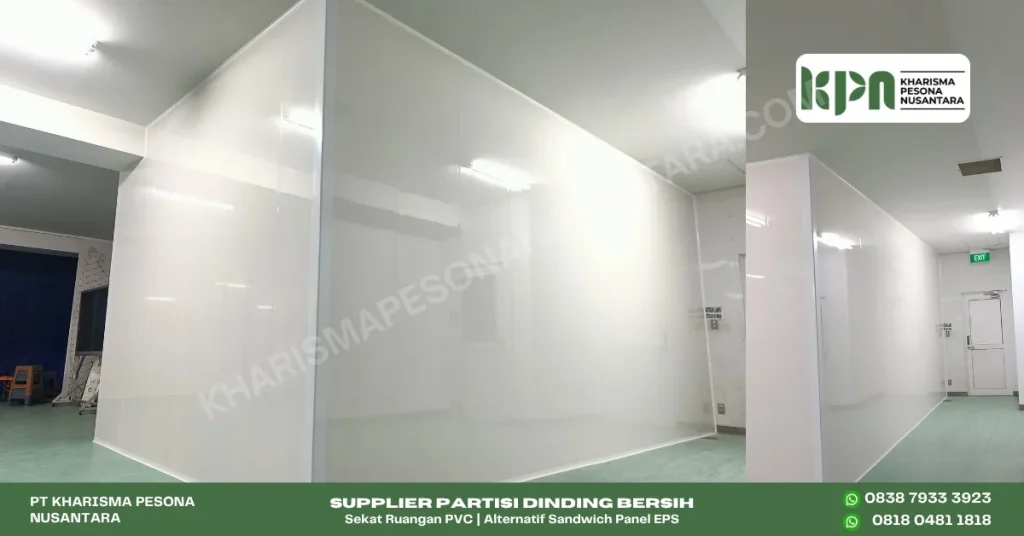 Contoh Penggunaan Partisi Dinding PVC Sebagai Sekat Ruangan